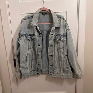 Free People Denim Jacket in Light Blue